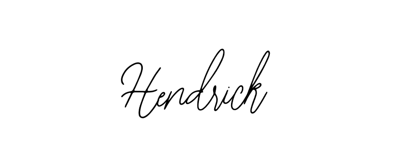 How to make Hendrick name signature. Use Bearetta-2O07w style for creating short signs online. This is the latest handwritten sign. Hendrick signature style 12 images and pictures png