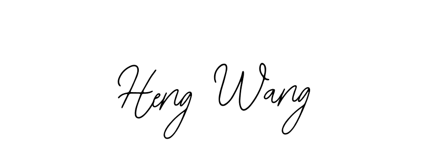 Make a short Heng Wang signature style. Manage your documents anywhere anytime using Bearetta-2O07w. Create and add eSignatures, submit forms, share and send files easily. Heng Wang signature style 12 images and pictures png