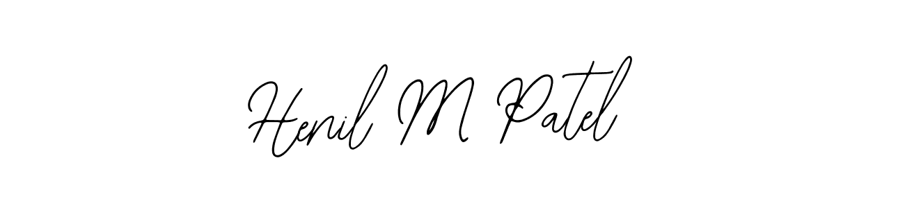 How to make Henil M Patel signature? Bearetta-2O07w is a professional autograph style. Create handwritten signature for Henil M Patel name. Henil M Patel signature style 12 images and pictures png