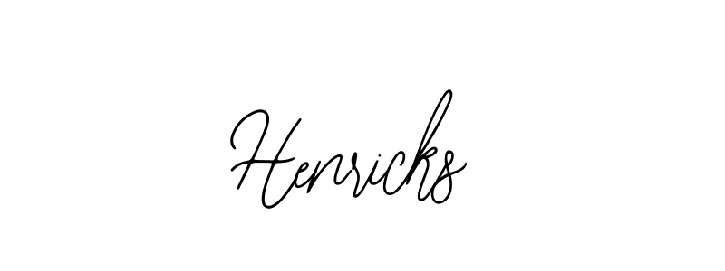 Design your own signature with our free online signature maker. With this signature software, you can create a handwritten (Bearetta-2O07w) signature for name Henricks. Henricks signature style 12 images and pictures png