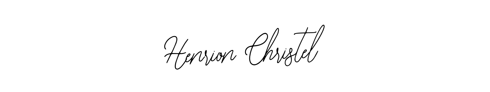 Use a signature maker to create a handwritten signature online. With this signature software, you can design (Bearetta-2O07w) your own signature for name Henrion Christel. Henrion Christel signature style 12 images and pictures png