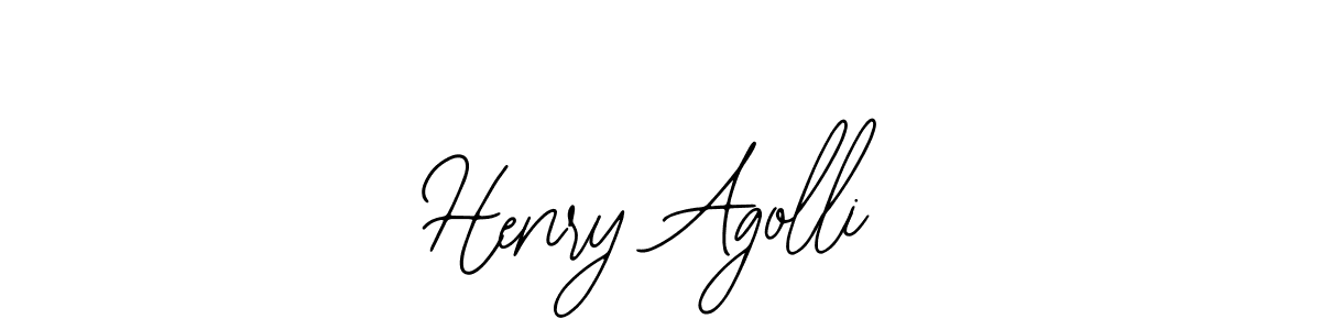 The best way (Bearetta-2O07w) to make a short signature is to pick only two or three words in your name. The name Henry Agolli include a total of six letters. For converting this name. Henry Agolli signature style 12 images and pictures png