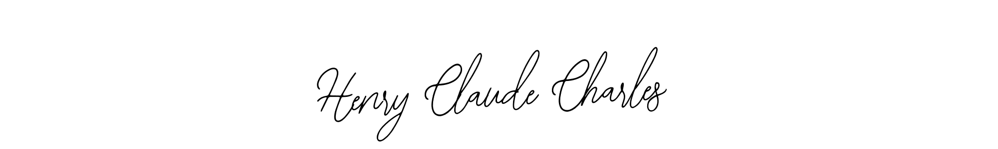 You should practise on your own different ways (Bearetta-2O07w) to write your name (Henry Claude Charles) in signature. don't let someone else do it for you. Henry Claude Charles signature style 12 images and pictures png