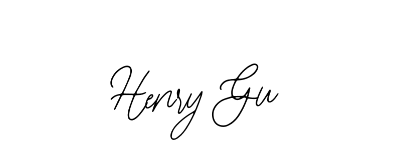 Use a signature maker to create a handwritten signature online. With this signature software, you can design (Bearetta-2O07w) your own signature for name Henry Gu. Henry Gu signature style 12 images and pictures png