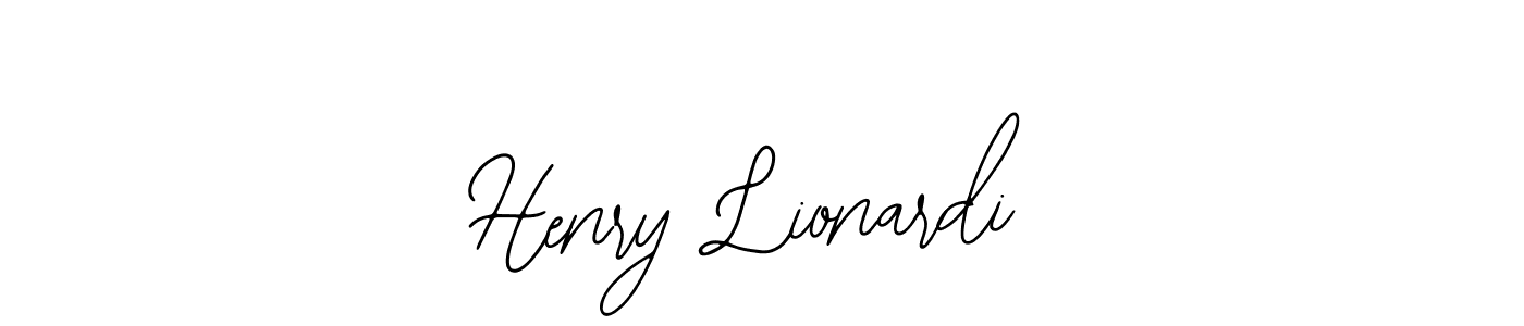 Use a signature maker to create a handwritten signature online. With this signature software, you can design (Bearetta-2O07w) your own signature for name Henry Lionardi. Henry Lionardi signature style 12 images and pictures png