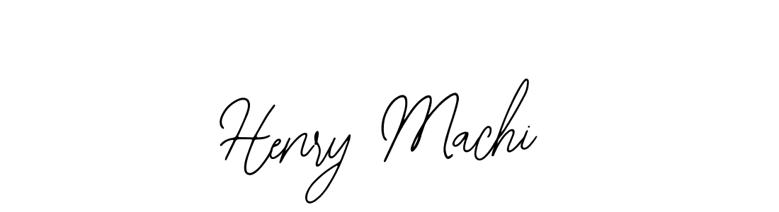 Design your own signature with our free online signature maker. With this signature software, you can create a handwritten (Bearetta-2O07w) signature for name Henry Machi. Henry Machi signature style 12 images and pictures png