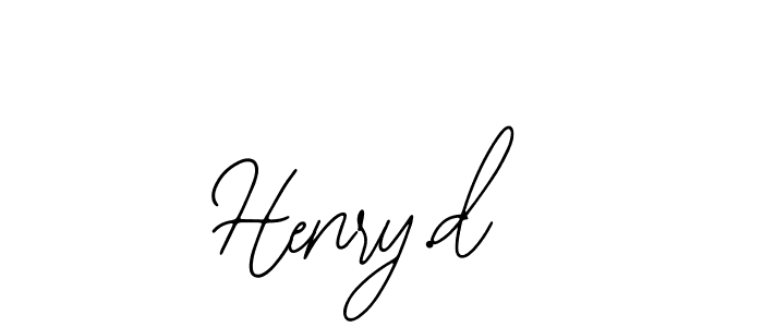Design your own signature with our free online signature maker. With this signature software, you can create a handwritten (Bearetta-2O07w) signature for name Henry.d. Henry.d signature style 12 images and pictures png