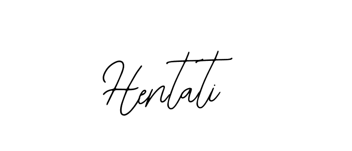 How to make Hentati signature? Bearetta-2O07w is a professional autograph style. Create handwritten signature for Hentati name. Hentati signature style 12 images and pictures png