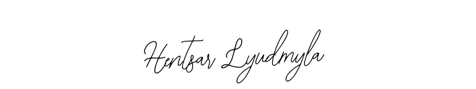 Make a short Hentsar Lyudmyla signature style. Manage your documents anywhere anytime using Bearetta-2O07w. Create and add eSignatures, submit forms, share and send files easily. Hentsar Lyudmyla signature style 12 images and pictures png