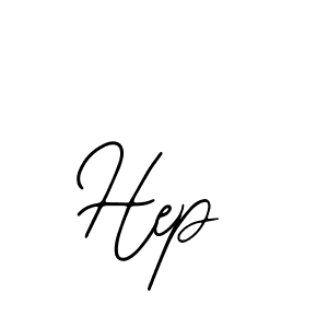 Design your own signature with our free online signature maker. With this signature software, you can create a handwritten (Bearetta-2O07w) signature for name Hep. Hep signature style 12 images and pictures png