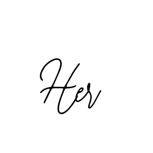 if you are searching for the best signature style for your name Her. so please give up your signature search. here we have designed multiple signature styles  using Bearetta-2O07w. Her signature style 12 images and pictures png