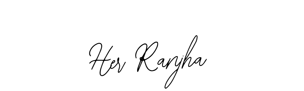 Design your own signature with our free online signature maker. With this signature software, you can create a handwritten (Bearetta-2O07w) signature for name Her Ranjha. Her Ranjha signature style 12 images and pictures png