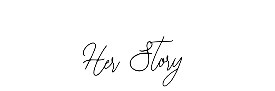 Use a signature maker to create a handwritten signature online. With this signature software, you can design (Bearetta-2O07w) your own signature for name Her Story. Her Story signature style 12 images and pictures png