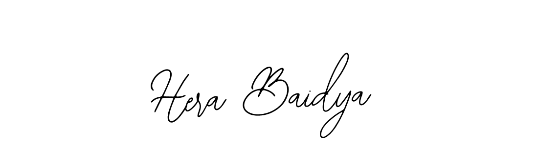 You should practise on your own different ways (Bearetta-2O07w) to write your name (Hera Baidya) in signature. don't let someone else do it for you. Hera Baidya signature style 12 images and pictures png