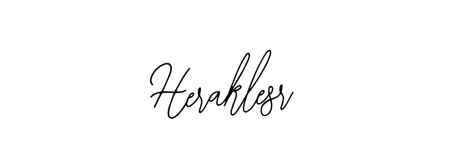 Use a signature maker to create a handwritten signature online. With this signature software, you can design (Bearetta-2O07w) your own signature for name Heraklesr. Heraklesr signature style 12 images and pictures png