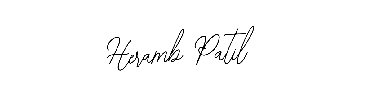 Create a beautiful signature design for name Heramb Patil. With this signature (Bearetta-2O07w) fonts, you can make a handwritten signature for free. Heramb Patil signature style 12 images and pictures png