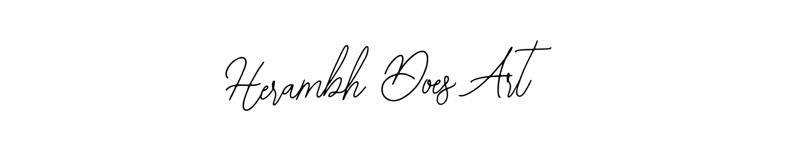 if you are searching for the best signature style for your name Herambh Does Art. so please give up your signature search. here we have designed multiple signature styles  using Bearetta-2O07w. Herambh Does Art signature style 12 images and pictures png