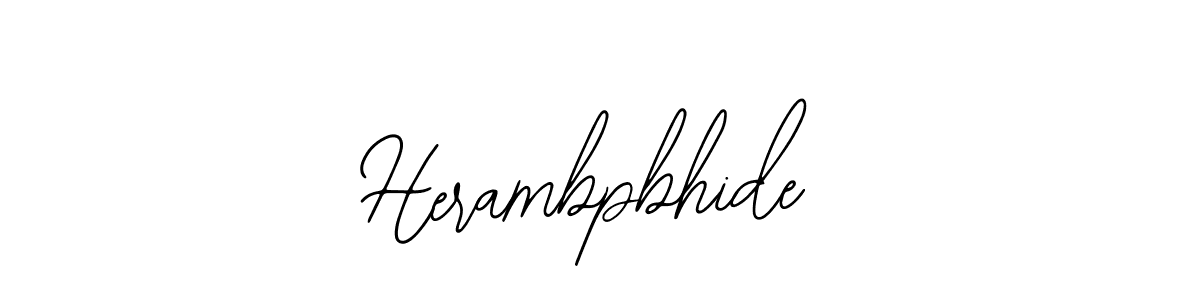 Make a beautiful signature design for name Herambpbhide. With this signature (Bearetta-2O07w) style, you can create a handwritten signature for free. Herambpbhide signature style 12 images and pictures png