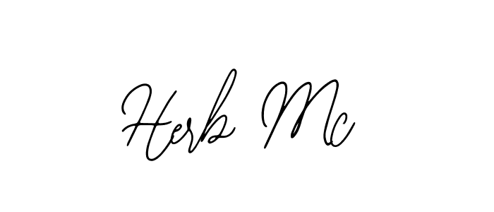 It looks lik you need a new signature style for name Herb Mc. Design unique handwritten (Bearetta-2O07w) signature with our free signature maker in just a few clicks. Herb Mc signature style 12 images and pictures png