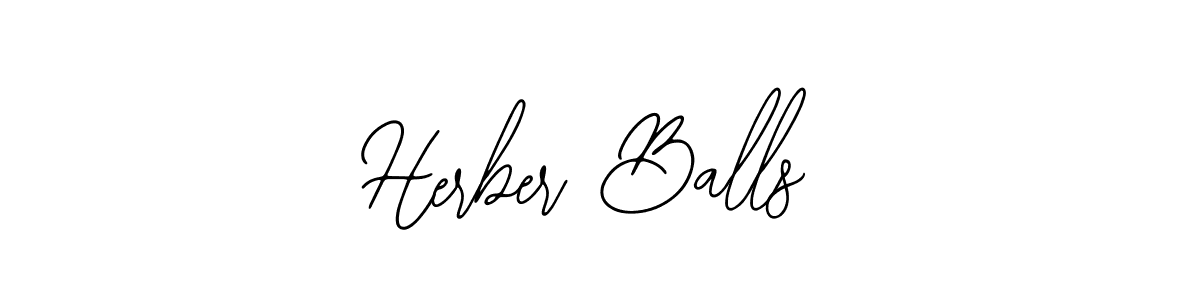 Make a beautiful signature design for name Herber Balls. With this signature (Bearetta-2O07w) style, you can create a handwritten signature for free. Herber Balls signature style 12 images and pictures png