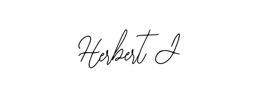 Herbert J stylish signature style. Best Handwritten Sign (Bearetta-2O07w) for my name. Handwritten Signature Collection Ideas for my name Herbert J. Herbert J signature style 12 images and pictures png