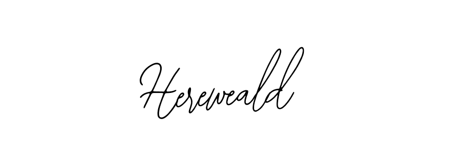 Similarly Bearetta-2O07w is the best handwritten signature design. Signature creator online .You can use it as an online autograph creator for name Hereweald. Hereweald signature style 12 images and pictures png