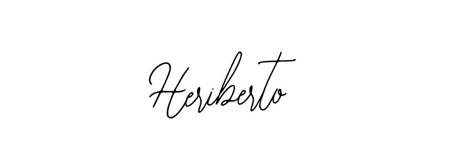 You should practise on your own different ways (Bearetta-2O07w) to write your name (Heriberto) in signature. don't let someone else do it for you. Heriberto signature style 12 images and pictures png