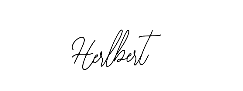 How to make Herlbert name signature. Use Bearetta-2O07w style for creating short signs online. This is the latest handwritten sign. Herlbert signature style 12 images and pictures png