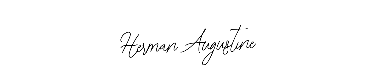 Bearetta-2O07w is a professional signature style that is perfect for those who want to add a touch of class to their signature. It is also a great choice for those who want to make their signature more unique. Get Herman Augustine name to fancy signature for free. Herman Augustine signature style 12 images and pictures png
