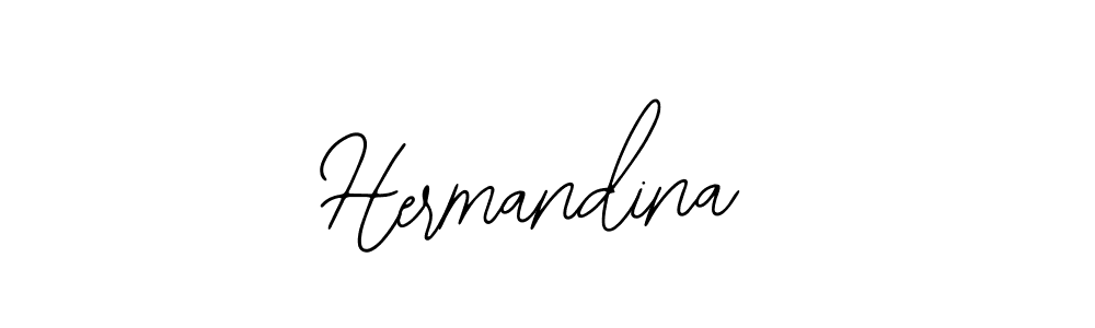 Use a signature maker to create a handwritten signature online. With this signature software, you can design (Bearetta-2O07w) your own signature for name Hermandina. Hermandina signature style 12 images and pictures png