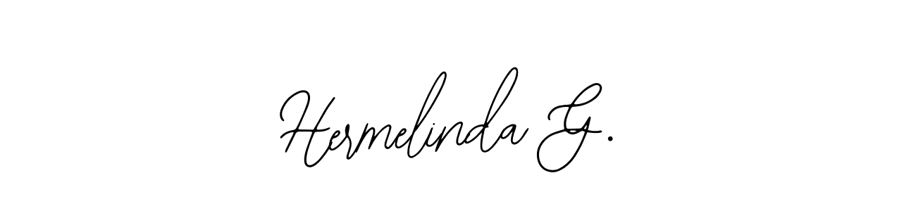 Also You can easily find your signature by using the search form. We will create Hermelinda G. name handwritten signature images for you free of cost using Bearetta-2O07w sign style. Hermelinda G. signature style 12 images and pictures png