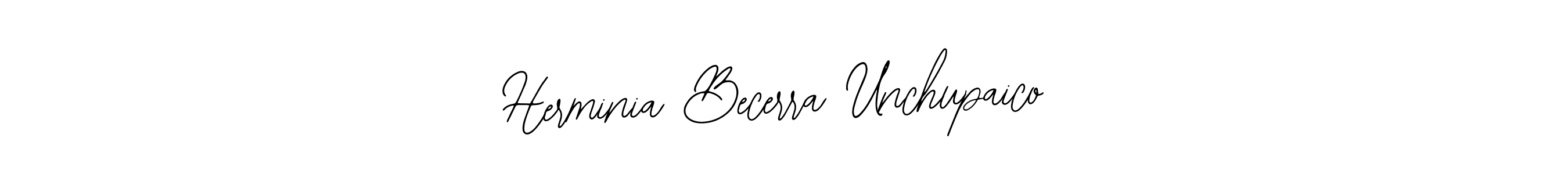 if you are searching for the best signature style for your name Herminia Becerra Unchupaico. so please give up your signature search. here we have designed multiple signature styles  using Bearetta-2O07w. Herminia Becerra Unchupaico signature style 12 images and pictures png