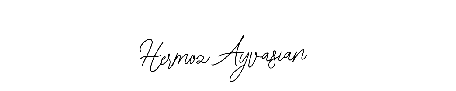 How to make Hermoz Ayvasian name signature. Use Bearetta-2O07w style for creating short signs online. This is the latest handwritten sign. Hermoz Ayvasian signature style 12 images and pictures png