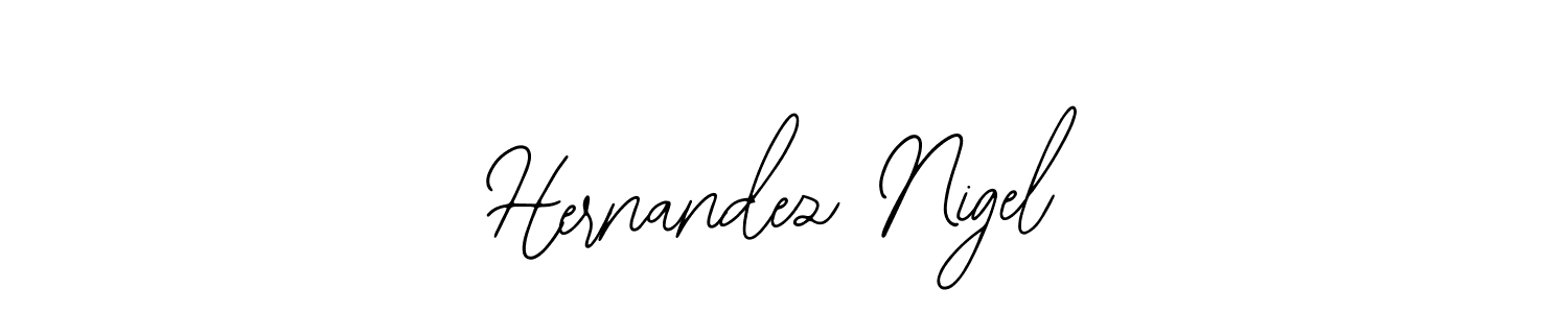 You should practise on your own different ways (Bearetta-2O07w) to write your name (Hernandez Nigel) in signature. don't let someone else do it for you. Hernandez Nigel signature style 12 images and pictures png