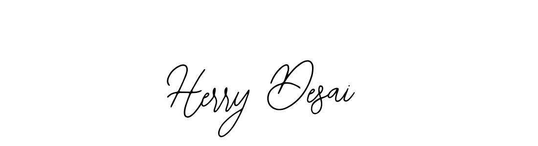Use a signature maker to create a handwritten signature online. With this signature software, you can design (Bearetta-2O07w) your own signature for name Herry Desai. Herry Desai signature style 12 images and pictures png