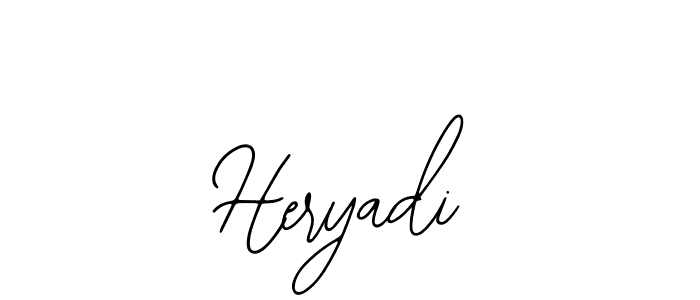 Use a signature maker to create a handwritten signature online. With this signature software, you can design (Bearetta-2O07w) your own signature for name Heryadi. Heryadi signature style 12 images and pictures png