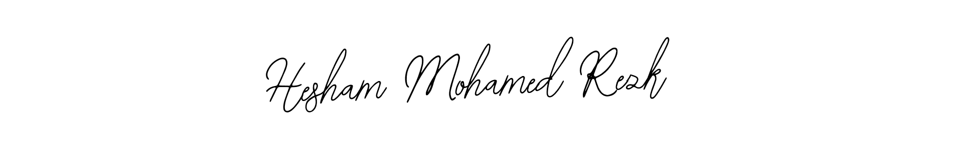 The best way (Bearetta-2O07w) to make a short signature is to pick only two or three words in your name. The name Hesham Mohamed Rezk include a total of six letters. For converting this name. Hesham Mohamed Rezk signature style 12 images and pictures png