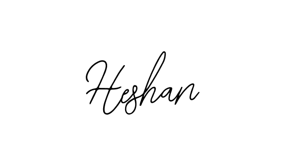 Design your own signature with our free online signature maker. With this signature software, you can create a handwritten (Bearetta-2O07w) signature for name Heshan. Heshan signature style 12 images and pictures png