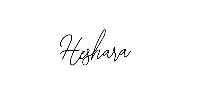 How to make Heshara name signature. Use Bearetta-2O07w style for creating short signs online. This is the latest handwritten sign. Heshara signature style 12 images and pictures png