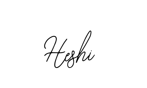 How to make Heshi name signature. Use Bearetta-2O07w style for creating short signs online. This is the latest handwritten sign. Heshi signature style 12 images and pictures png