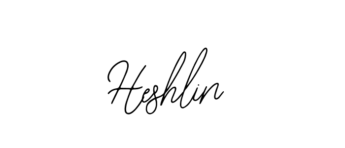 How to make Heshlin signature? Bearetta-2O07w is a professional autograph style. Create handwritten signature for Heshlin name. Heshlin signature style 12 images and pictures png