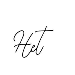 You should practise on your own different ways (Bearetta-2O07w) to write your name (Het) in signature. don't let someone else do it for you. Het signature style 12 images and pictures png