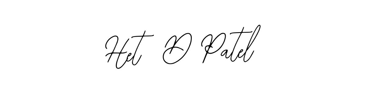 Use a signature maker to create a handwritten signature online. With this signature software, you can design (Bearetta-2O07w) your own signature for name Het  D Patel. Het  D Patel signature style 12 images and pictures png