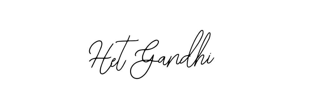 Het Gandhi stylish signature style. Best Handwritten Sign (Bearetta-2O07w) for my name. Handwritten Signature Collection Ideas for my name Het Gandhi. Het Gandhi signature style 12 images and pictures png