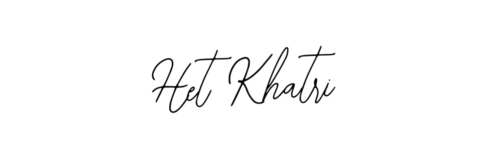 How to make Het Khatri signature? Bearetta-2O07w is a professional autograph style. Create handwritten signature for Het Khatri name. Het Khatri signature style 12 images and pictures png