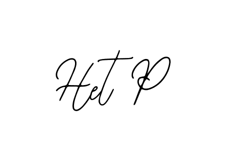 Make a beautiful signature design for name Het P. With this signature (Bearetta-2O07w) style, you can create a handwritten signature for free. Het P signature style 12 images and pictures png