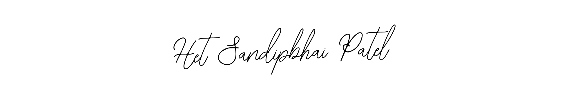 Use a signature maker to create a handwritten signature online. With this signature software, you can design (Bearetta-2O07w) your own signature for name Het Sandipbhai Patel. Het Sandipbhai Patel signature style 12 images and pictures png