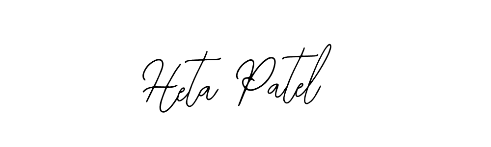 The best way (Bearetta-2O07w) to make a short signature is to pick only two or three words in your name. The name Heta Patel include a total of six letters. For converting this name. Heta Patel signature style 12 images and pictures png