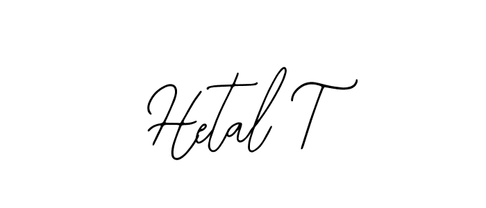The best way (Bearetta-2O07w) to make a short signature is to pick only two or three words in your name. The name Hetal T include a total of six letters. For converting this name. Hetal T signature style 12 images and pictures png