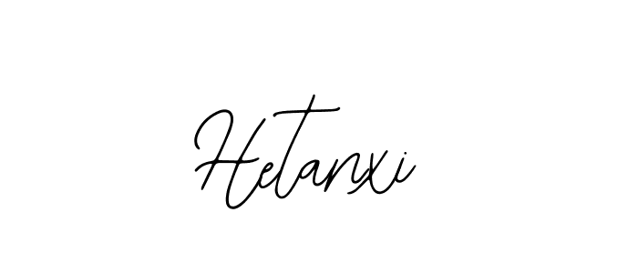 How to make Hetanxi name signature. Use Bearetta-2O07w style for creating short signs online. This is the latest handwritten sign. Hetanxi signature style 12 images and pictures png